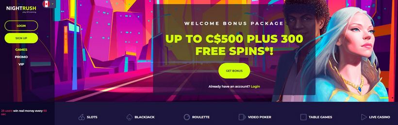 nightrush casino review