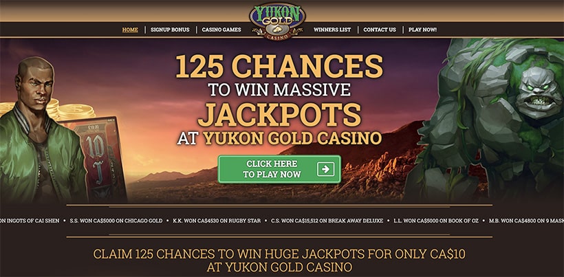 yukon gold casino main