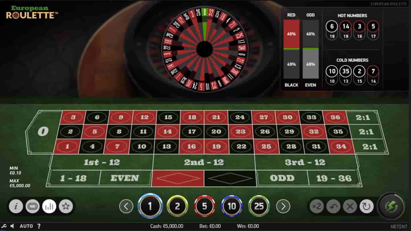 European Roulette Screenshot 1