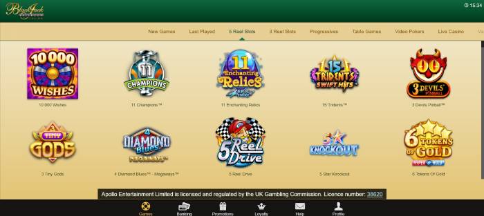 Blackjack Ballroom Casino ScreenShot 1