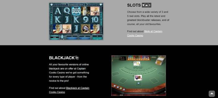 Captain Cooks Casino ScreenShot 1
