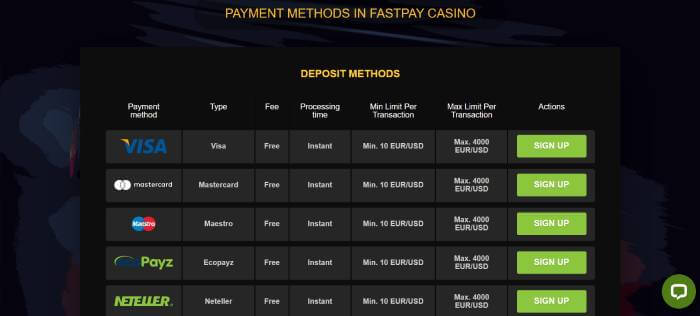 Fastpay Casino ScreenShot 2