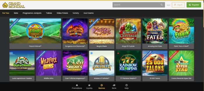 Grand Mondial Casino ScreenShot 2