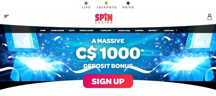 Spin Casino ScreenShot 1